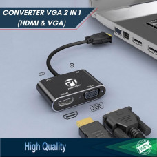 Profftech HDTV Adapter Converter VGA 2 IN 1