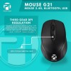 Profftech G21 Wireless Mouse Bluetooth Dual Mode Connection 1600 DPI Charge
