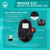 Profftech G21 Wireless Mouse Bluetooth Dual Mode Connection 1600 DPI Charge