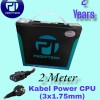 Profftech Kabel Power CPU 2 Meter Tebal Ukuran 3x1.75 mm