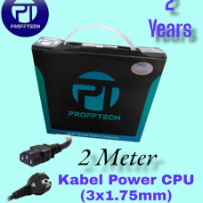 Profftech Kabel Power CPU 2 Meter Tebal Ukuran 3x1.75 mm