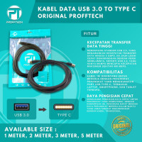Profftech Kabel USB Sync Charge 3.0 to Type C 3.1 Cable Data