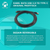 Profftech Kabel USB Sync Charge 3.0 to Type C 3.1 Cable Data