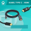 Profftech Kabel Type C to HDMI Tampilan Resolusi Tinggi