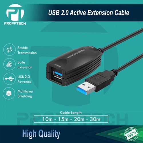 Profftech Kabel USB 2.0 Ekstension Aktif - Active Extension Cable
