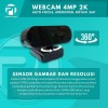 Profftech Webcam 4MP 2K Web Camera Mic Auto Focus Rotasi 360 USB