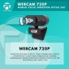 Profftech Webcam 720P Web Camera Mic Manual Focus Rotasi 360 USB