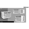 Reiwa AC Window Air Conditioner 0.5 PK Pendingin Ruangan CW-0501RA