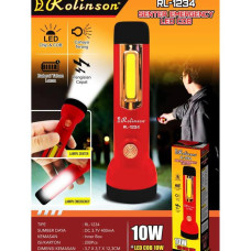 Rolinson Senter Emergency 2 Mode Lampu LED COB 10W Charge Kabel USB RL-1234 