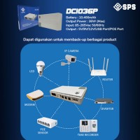 SPS DC UPS Mini Lithium Battery 36W POE Portable Power Bank DC1036P