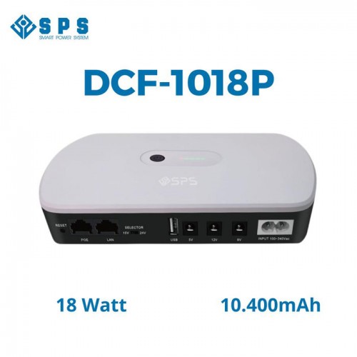 SPS DCF-1018P UPS DC POE 18W Portable Powerbank Lithium Battery 2A