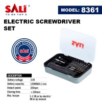 SALI Electric Screwdriver Set Obeng Set Elektrik
