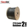 Vascolink FTTH Cable FO Outdoor 2 Core 3 Sling Baja Fiber Optik