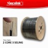 Vascolink FTTH Cable FO Outdoor 2 Core 3 Sling Baja Fiber Optik
