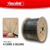 Vascolink FTTH Cable FO Outdoor 4 Core 3 Sling Baja Fiber Optik