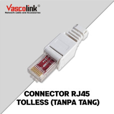 Vascolink Konektor RJ45 Cat 6 - 1 Pcs Tanpa Tang Crimping Tolles Connector LAN