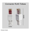 Vascolink Konektor RJ45 Cat 6 - 1 Pcs Tanpa Tang Crimping Tolles Connector LAN