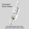 Vascolink Konektor RJ45 Cat 6 - 1 Pcs Tanpa Tang Crimping Tolles Connector LAN