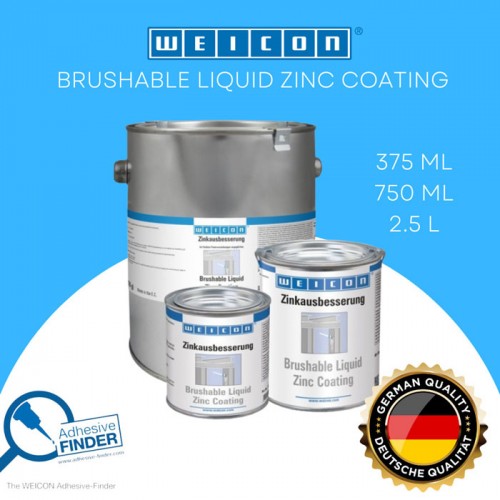 Weicon Brushable Liquid Zinc Coating Pelindung Korosi Karat Logam Galvanis