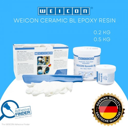 Weicon Ceramic BL Epoxy Resin 0.2 Kg 0.5 Kg Epoksi Resin Plastik Logam