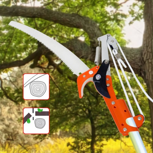 Kenmaster Gunting Dahan Plus Tali Gergaji Ranting Tinggi Blister