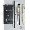 Paket Yale Mortise Lock Euro Profile Cylinder Lock Case Body Kunci Silinder