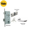Yale Kunci Set 3 in 1 Mortise Cylinder 60mm Handle Gagang Pintu
