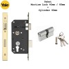 Paket Yale Mortise Lock Euro Profile Cylinder Lock Case Body Kunci Silinder