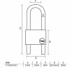 Yale Y110-50-155-1 Solid Brass Adjustable Shackle Padlock 50mm Gembok