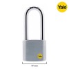 Yale Y120B-50-163-1 Padlock Gembok 50mm Panjang Silver