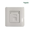 Schneider E8431RJS-5 Faceplate 1 Hole Loaded Modular Jack Cat5e