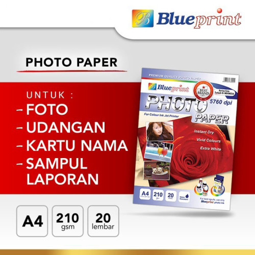Blueprint BP-GPA4210 Photo Paper A4 Mawar