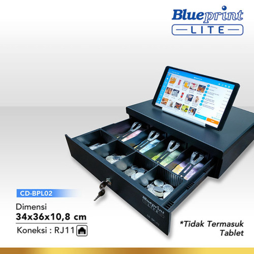 Blueprint Cash Drawer CD-BPL02 Laci Kasir 34x36x10,8cm