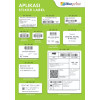 Blueprint Direct Thermal Sticker Label 33x19 mm 3 Line 5000 pcs DTS