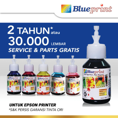 Blueprint Bulk Ink Photo 100 ml Epson Tinta Botol Kualitas Foto 6 Warna