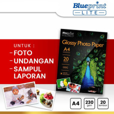 Blueprint Lite Glossy Photo Paper A4 230 gsm Kertas Foto 10R 230gsn