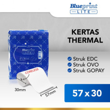 Blueprint Lite Thermal Paper Roll 57x30mm Kertas Termal Struk EDC