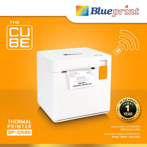 Blueprint Bluetooth Thermal Printer Termal Struk Kasir PPOB 58mm BP-Q58D Q58D