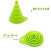 Corong Bulat Lipat Karet Silikon Collapsible Mini Funnel