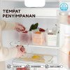 Tempat Kotak Penyimpanan Pintu Kulkas Bahan Plastik
