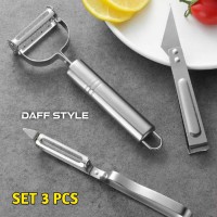 Peeler Set Parutan Pisau Pengupas 3 Pcs Buah Sayur