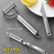 Peeler Set Parutan Pisau Pengupas 3 Pcs Buah Sayur