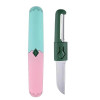 Pisau Peeler 2 in 1 Ada Penutup Alat Potong Pengupas Buah Sayur Travel Portable