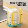 Rak Pengering Mangkok Susun Plastik Bowl Holder