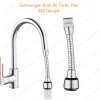 Keran Sambungan Kran Air Turbo Flex 360 Derajat Dapur Wastafel