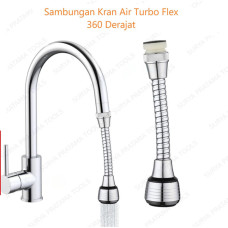 Keran Sambungan Kran Air Turbo Flex 360 Derajat Dapur Wastafel