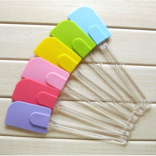 Spatula Silikon Warna Gagang Bening