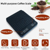 Timbangan Kopi Premium Digital 3 Kg Dual Power Silicon Pad Hitam