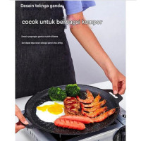Wajan Panggang Grill Pan BBQ Korean Barbeque Anti Lengket