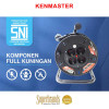 Kenmaster Kabel Roll 15 Meter 3x0.75 mm Kabel Rol SNI 4 Lubang 15M